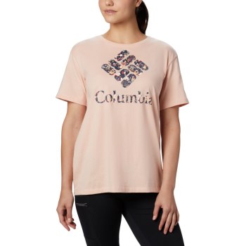 Columbia T-Shirt Dames, Park Relaxed Roze, 63SEXOUQM